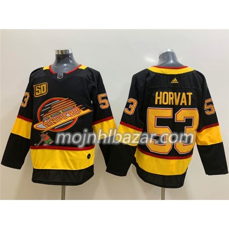 Dresovi Vancouver Canucks Bo Horvat 53 Flying Skate 50th Anniversary Adidas 2019-2020 Crna Authentic - Muške Dresovi Vancouver Canucks Bo Horvat 53 Flying Skate 50th Anniversary Adidas 2019-2020 Crna Authentic - Muške